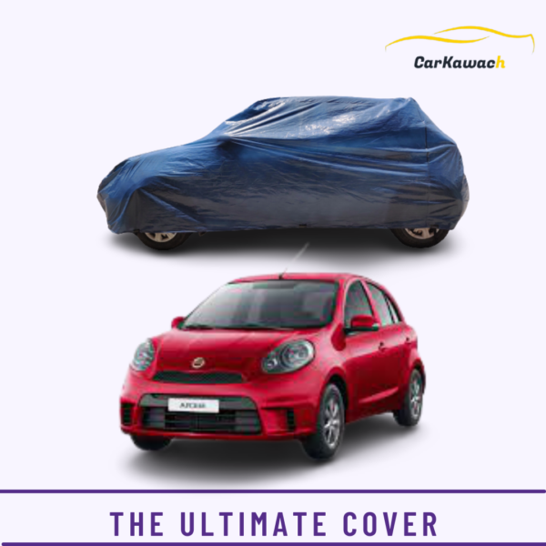 Button to buy product the ultimate cover for Nissan Micra car