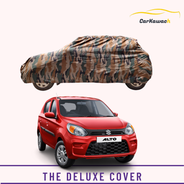Button to buy product the deluxe cover for maruti alto 800 car