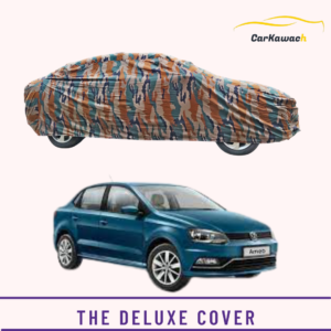 Button to buy product the deluxe cover for volkswagon ameo car