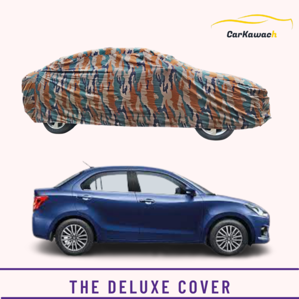 Button to buy product the deluxe cover for maruti swift dzire car
