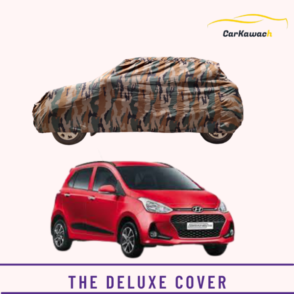 Button to buy product the deluxe cover for grand I10 car