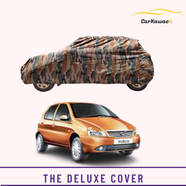 Button to buy product the deluxe cover for Tata indica car