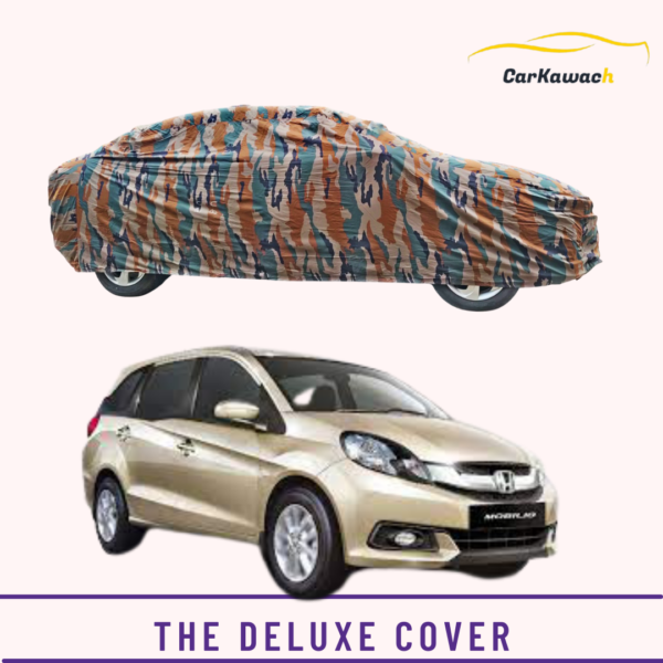 Button to buy product the deluxe cover for honda mobilio car