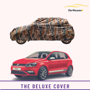 Button to buy product the deluxe cover for Volkswagon Polo car