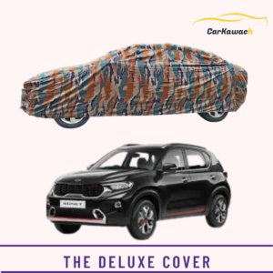 Button to buy product the deluxe cover for kia sonet car