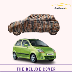 Button to buy product the deluxe cover for Chevrolet spark car