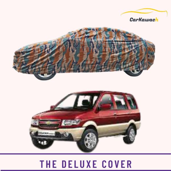 Button to buy product the deluxe cover for chevrolet tavera car