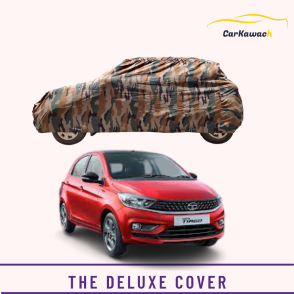 Button to buy product the deluxe cover for Tata Tiago car