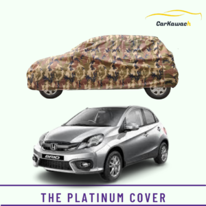 Button to buy product the platinum cover for honda brio car