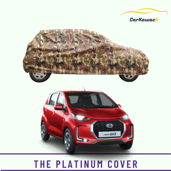 Button to buy product the platinum cover for datsun redigo car