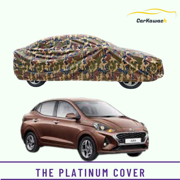 Button to buy product the platinum cover for hyundai aura car
