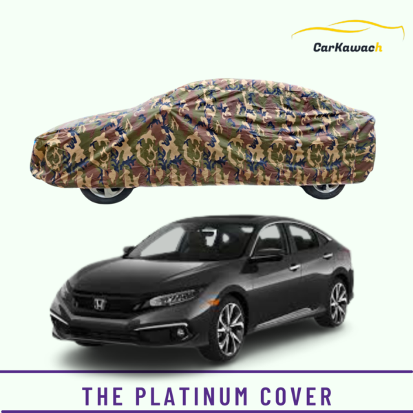 Button to buy product the platinum cover for Honda Civic car