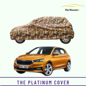 Button to buy product the platinum cover for skoda fabia car