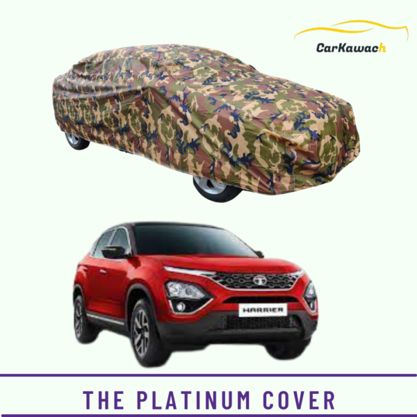 Button to buy product the platinum cover for Tata Harrier car
