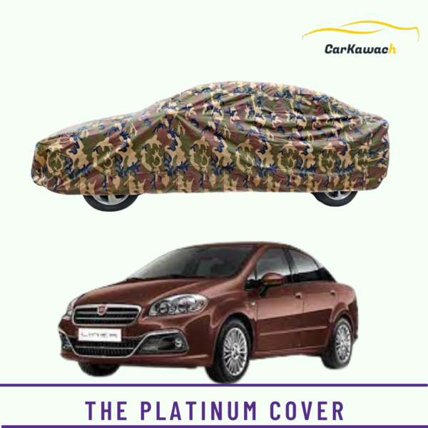 Button to buy product the platinum cover for Fiat Linea car