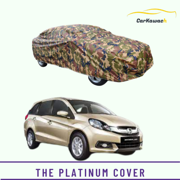 Button to buy product the platinum cover for honda mobilio car