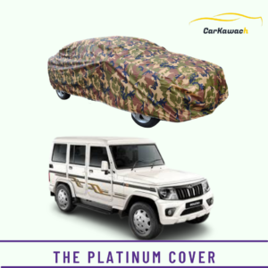 Button to buy product the platinum cover for Mahindra Bolero car