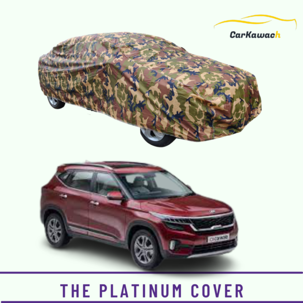 Button to buy product The Platinum cover for Kia Seltos car