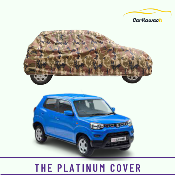 Button to buy product the platinum cover for maruti spresso car