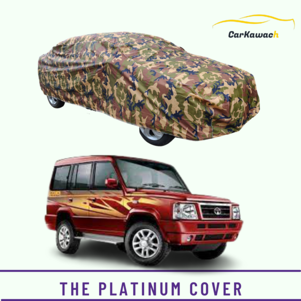 Button to buy product the platinum cover for Tata Sumo car