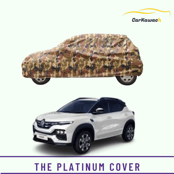 Button to buy product the platinum cover for Renault Kiger car